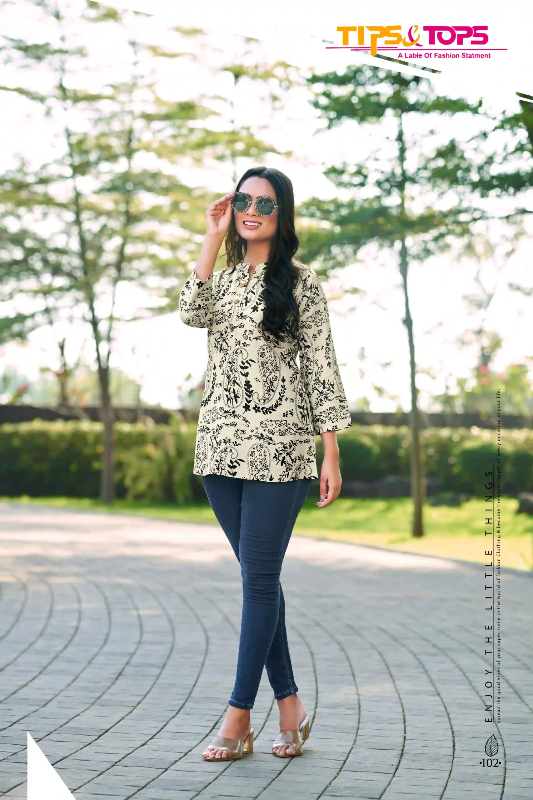 Tips & Tops Baby Vol 03 Heavy Rayon Print Wholesale Fancy Kurtis Catalog — Wholesale Kurtis, MPA wholesale from Surat — Photo 4